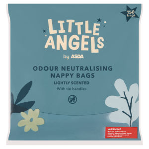Little Angels 150 Nappy Bags with Tie Handles