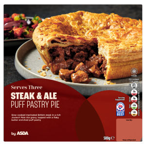 Steak & Ale Puff Pastry Pie 500g