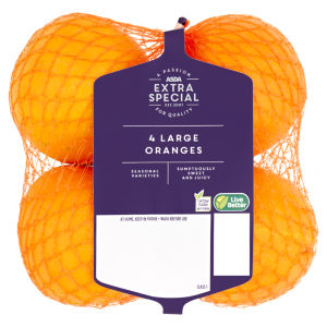 4 Large Oranges
