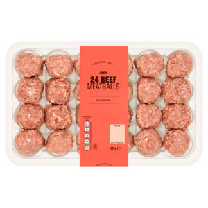 Full-Flavoured 24 Beef Meatballs 672g