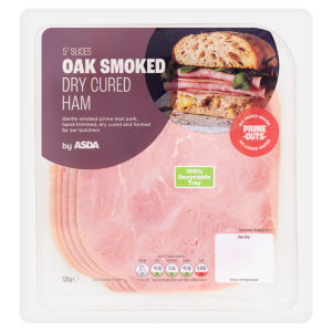 5 Slices Oak Smoked Dry Cured Ham 120g