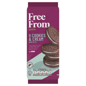 Free From by  8 Cookies & Cream Biscuits 142g