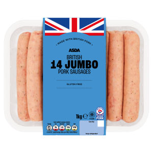 Flavorful 14 Jumbo Pork Sausages 1kg