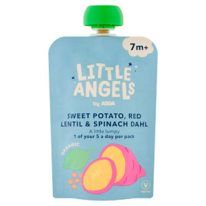 Little Angels by  Organic Sweet Potato, Red Lentil & Spinach Dhal 7m+ 130g