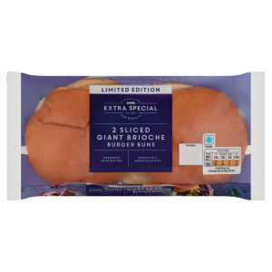 Limited Edition Extra Special 2 Sliced Giant Brioche Burger Buns