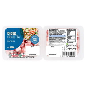 Diced Pancetta Twin Pack 2 x 80g (160g)