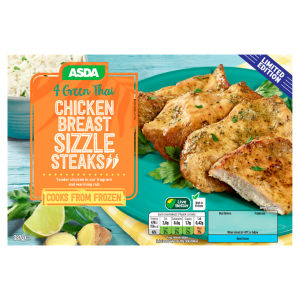 Limited Edition 4 Green Thai Chicken Breast Sizzle Steaks
