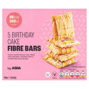 Birthday Cake Fibre Bars 5 x 24g (120g)