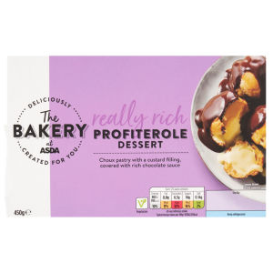 THE BAKERY at ASDA PROFITEROLE DESSERT  450g