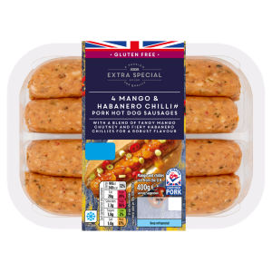 Mango & Habanero Chilli Pork Hot Dog Sausages