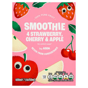 Apple, Strawberry & Cherry Smoothies 4 x 150ml (600ml)