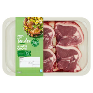 4 Tender Lamb Chops 300g