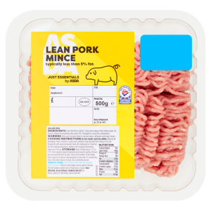 Just Essentials Lean Pork Mince 500g