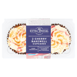 2 Cherry Bakewell Cupcakes