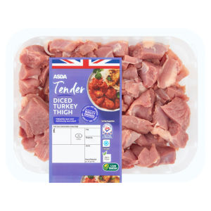 Tender Diced Turkey Thigh 500g