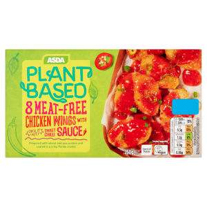 8 Meat-Free Chicken Wings with BBQ Sauce 250g