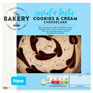 The Bakery Sweet & Tasty Cookies & Cream Cheesecake 500g