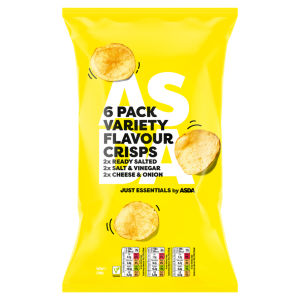 Variety Flavour Crisps 6 x 25g (150g)