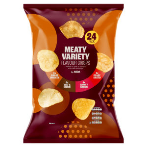 Meaty Variety Flavour Crisps 24 x 25g (600g)
