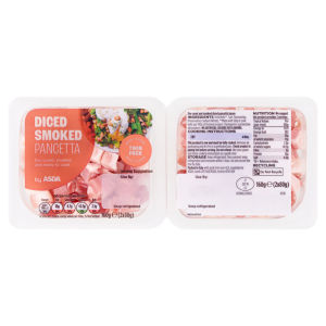 Diced Smoked Pancetta 2 x 80g (160g)