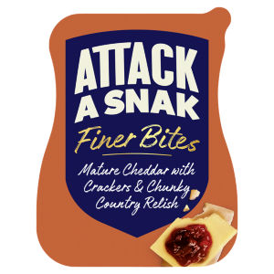 Finer Bites Mature Cheddar with Crackers & Chunky Country Relish 72g