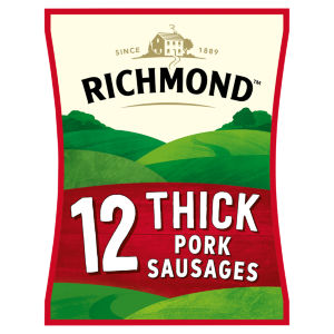 Richmond Thick Pork Sausages 12 Pack 615g