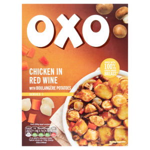 Chicken in Red Wine with Boulangère Potatoes