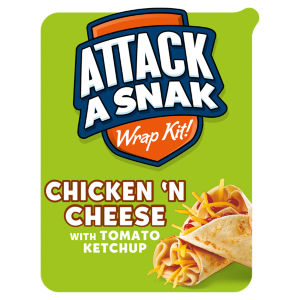 Attack a Snack Chicken 'n Cheese Wrap Kit with Tomato Ketchup 86g