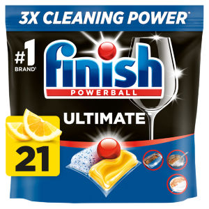 Ultimate All In One  Dishwasher Tablets Lemon - 21 Tabs