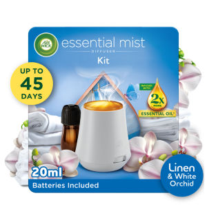 Air wick Essential Mist Diffuser kit, Linen & Petals Air Freshener, 20ml