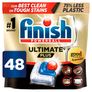 Finish Ultimate Plus Intensive Clean & Shine Dishwasher Tablets Regular x48