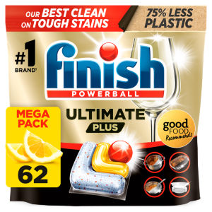 Finish Ultimate Plus Intensive Clean & Shine Dishwasher Tablets Lemon x62