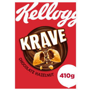 Kellogg's Krave Chocolate Hazlenut Flavour Cereal 410g