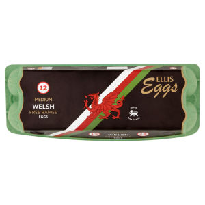 12 Medium Welsh Free Range Eggs