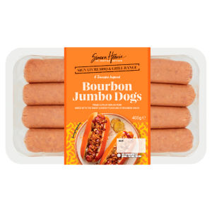 4 Bourbon Jumbo Dogs 400g