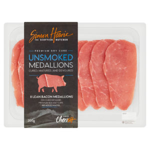 8 Unsmoked Lean Bacon Medallions 200g
