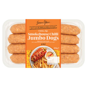 4 Southern Style Smokehouse Chilli Jumbo Dogs 400g