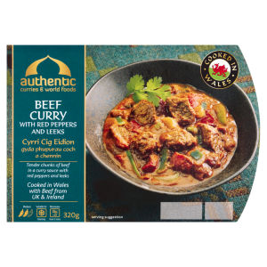 Beef Curry with Red Peppers and Leeks 320g