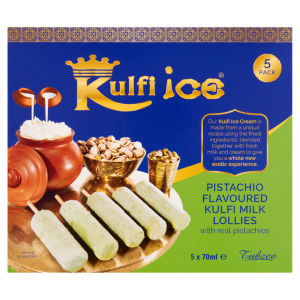 Kulfi Ice Mango Flavoured Kulfi Milk Lollies 5 x 70ml