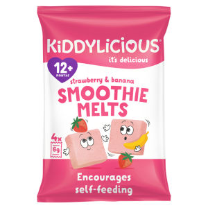 Kiddylicious Strawberry, Banana & Yoghurt Pouch Snack Baby Food multi 6m+