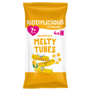 Kiddylicious Sweetcorn Melty Tubes 4 x 10g