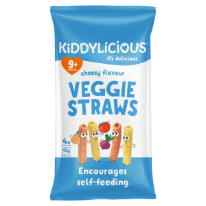 Kiddylicious Cheesy Veggie Straws 4X12g