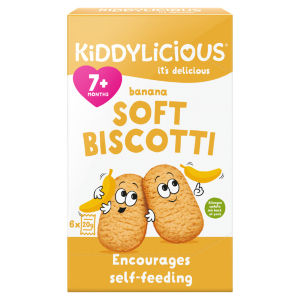 Kiddylicious Banana Soft Biscotti 6X20g