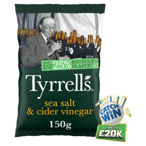 Tyrrells Sea Salt & Cider Vinegar Crisps 150g