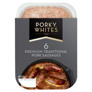 6 Premium Traditional Pork Sausages 400g