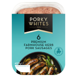 6 Premium Traditional Pork Sausages 400g