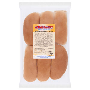 6 Medium Finger Rolls