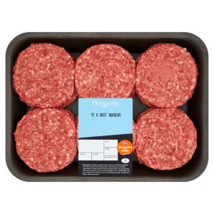 of Kendal 12 Beef Burgers 1.36kg