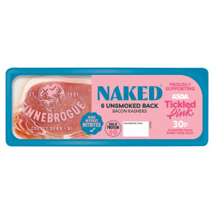 Finnebrogue Naked 6 Unsmoked Back Bacon 