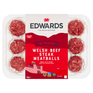 12 Proper Welsh Beef Steak Meatballs 330g